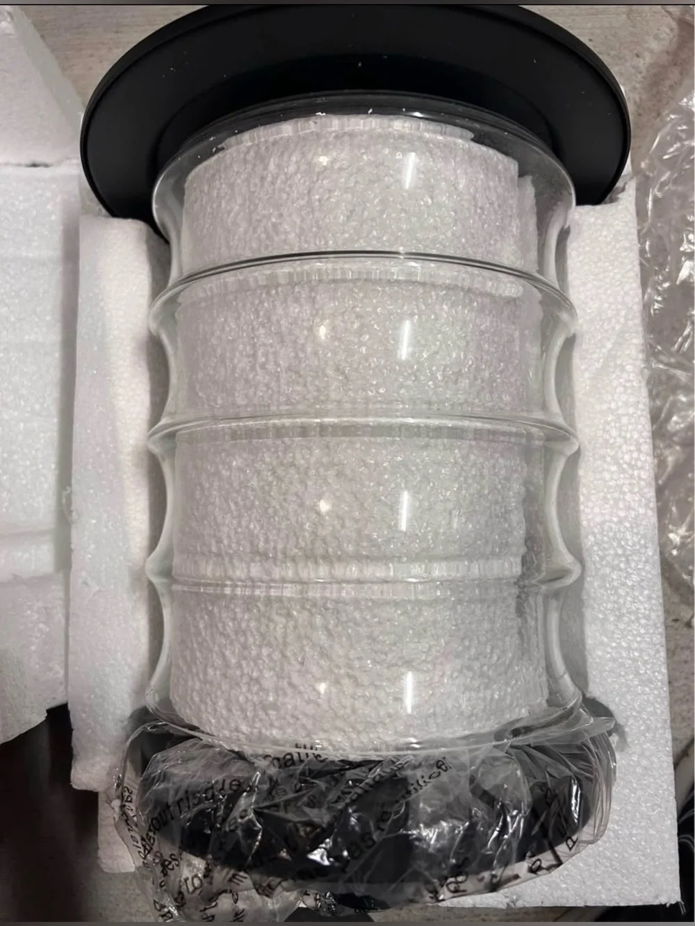Craftmade Outdoor Post Light – Clear Glass Porch Lamp (Midnight Finish)